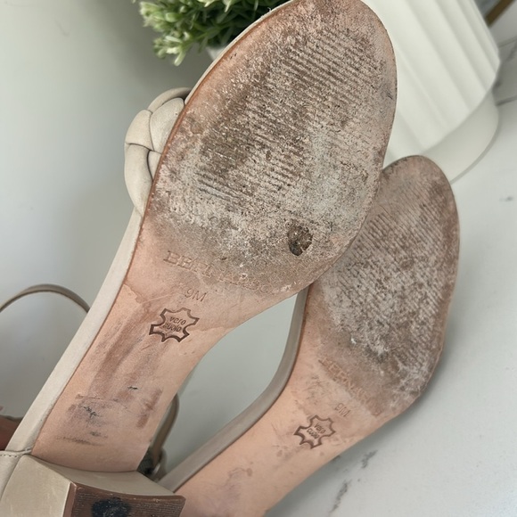 Bernardo Bethany Ankle Strap Braided Leather Block Heels Womens Size 9 - Picture 14 of 16